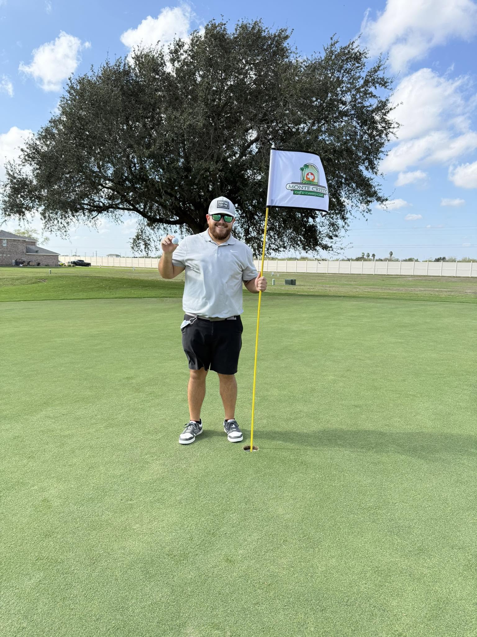 Celebrating a hole in one